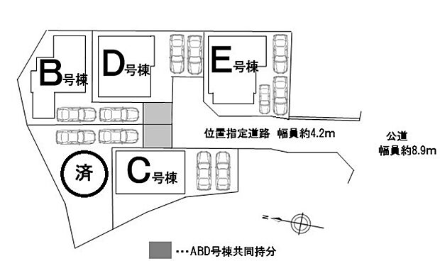 本物件はC号棟です