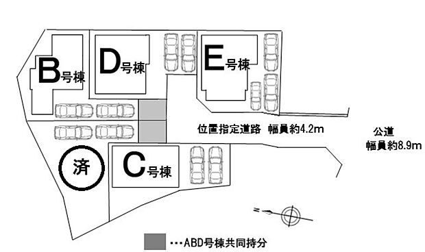 本物件はD号棟です