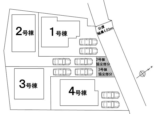 本物件は1号棟です