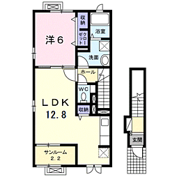 間取図画像 1LDK