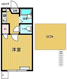 アーバンヒルズ 1Kの間取図画像