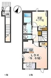 コンフォルト インテルノ 1LDKの間取図画像