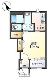 ARCOBALENO 1Kの間取図画像