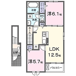 間取図画像 2LDK