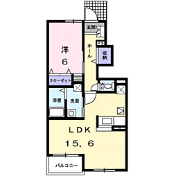 間取図画像 1LDK