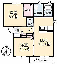 間取図画像 2LDK