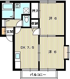 Raffine21 2DKの間取図画像