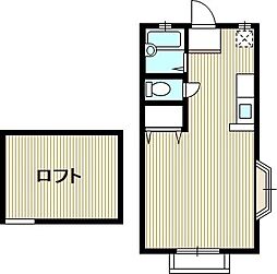 メゾンめいわ ワンルームの間取図画像