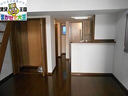 ヒルトップ梁川 1階ワンルームのリビング/ダイニング