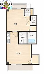 MODERNPALAZZO文教通り 1LDKの間取図画像