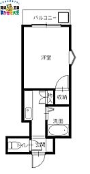 メゾンエスポワール家野町 3階1Kの間取り