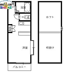 来・夢・館・3 ワンルームの間取図画像