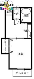 ハイツピッコリーノ 1DKの間取図画像