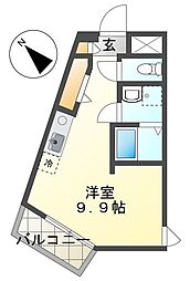 VILLAMARE ワンルームの間取図画像