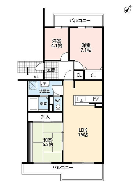 リフォーム済みの使いやすい間取りになっております。