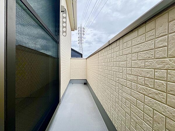 外部からの視線が気になりにくいバルコニー