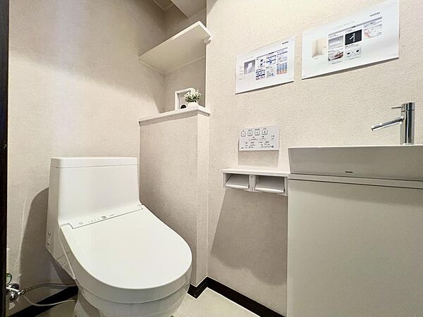 2026年2月に新品交換済み、実用性も兼ね備えた清潔感溢れるお手洗い