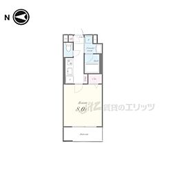 Ｈｉｇａｓｈｉｙａｍａ綏正 2階1Kの間取り