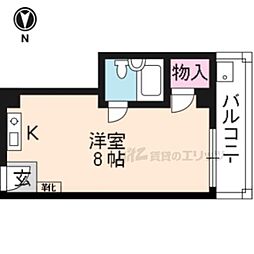 ル・松尾 1Kの間取図画像