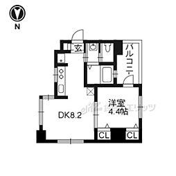 プリオーレ京都駅前 7階1LDKの間取り