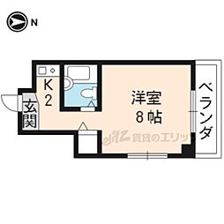 ラビスタ ワンルームの間取図画像