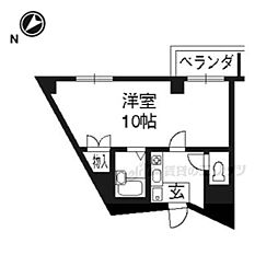 フォーセブン八条口 ワンルームの間取図画像