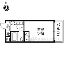 メゾン・ド・パルファン ワンルームの間取図画像