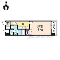 メゾンヴィーナス 1Kの間取図画像