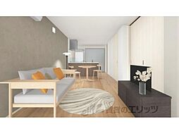 仮）中京区姉小路通堀川東入鍛冶町計画 3階1LDKのリビング/ダイニング