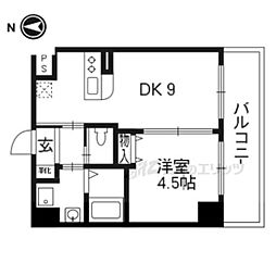 アーティクルズ 1DKの間取図画像