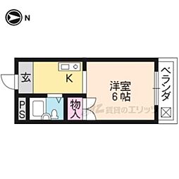 メゾン・プリムローズ ワンルームの間取図画像