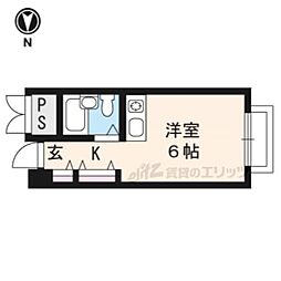 文華堂ビル ワンルームの間取図画像