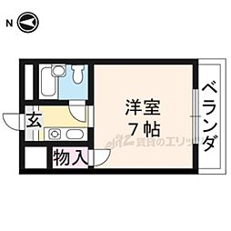 ハイツ葵 1Kの間取図画像