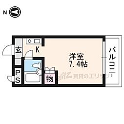 ハイツ葵 1Kの間取図画像