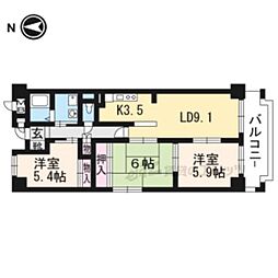 アネックス 3階3LDKの間取り