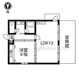 京都市営烏丸線 四条駅 徒歩9分の賃貸マンション 1階1LDKの間取り