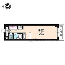 メゾン・デュ・カルム 3階1Kの間取り
