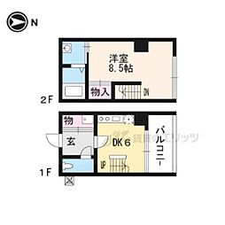 Ｙ’ｓ　Ｆｌａｔｓ西陣 6階1DKの間取り