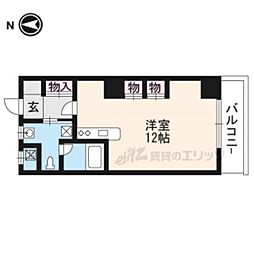 ＦＡＡＤ 4階ワンルームの間取り