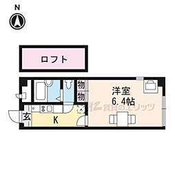 レオパレスエタージュ 1Kの間取図画像
