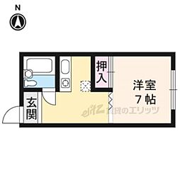 ジュンヒル 1Kの間取図画像