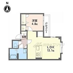サクセスアベニュー1 1LDKの間取図画像
