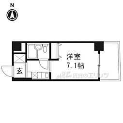 Ｇｌｏｉｒｅ烏丸五条 10階1Kの間取り