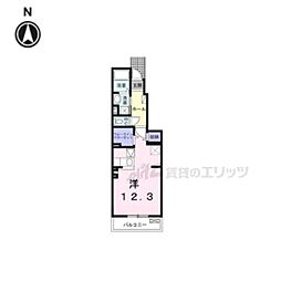 坂本3丁目アパート（027738801) 1階1Kの間取り