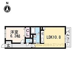 JR東海道・山陽本線 瀬田駅 徒歩10分の賃貸アパート 3階1LDKの間取り