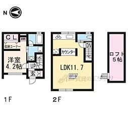 maison大宮 1LDKの間取図画像
