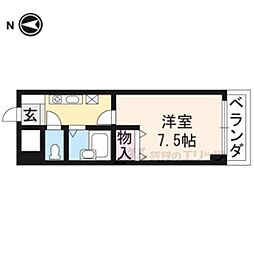 グランデヴェラ 1Kの間取図画像