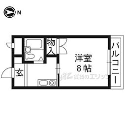 リッチモンド小野 2階1Kの間取り