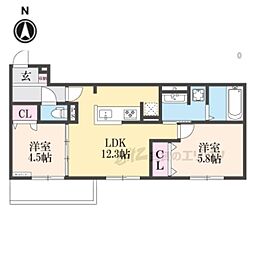 間取図画像 2LDK