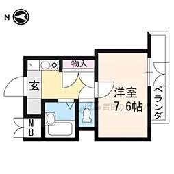 ＷＩＮＤＹ 1階1Kの間取り